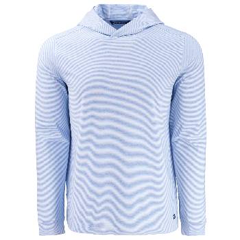 Cutter & Buck Adapt Recycled Soft Knit Stripe Mens Hooded Pullover