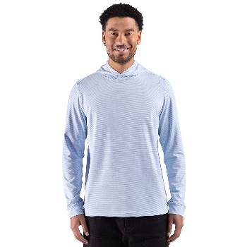 Cutter & Buck Adapt Recycled Soft Knit Stripe Mens Big & Tall Hooded Pullover