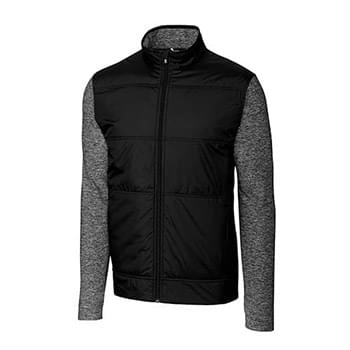 Stealth Hybrid Quilted Mens Big and Tall Full Zip Windbreaker Jacket