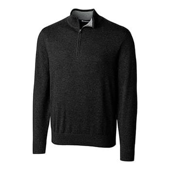 Lakemont Tri-Blend Mens Quarter Zip Pullover Sweater