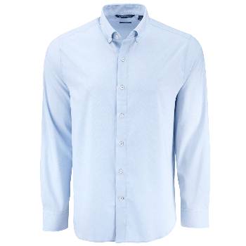Cutter & Buck Skyline End on End Recycled Long Sleeve Mens Dress Shirt