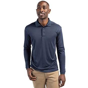 Clique Ice Pique Mens Long Sleeve Tech Polo